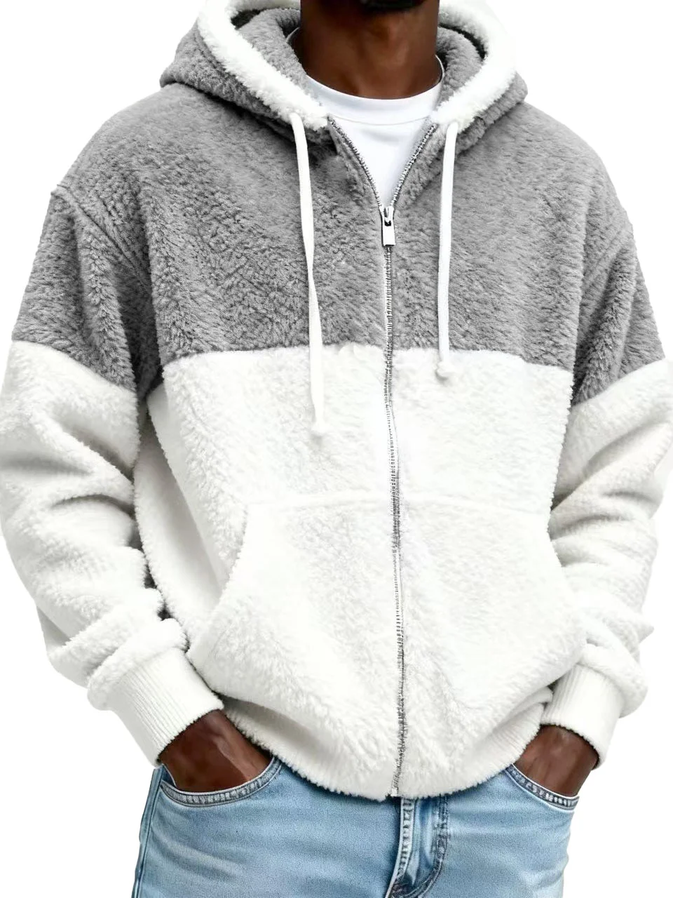 Men's Colorblock Fleece Hoodie