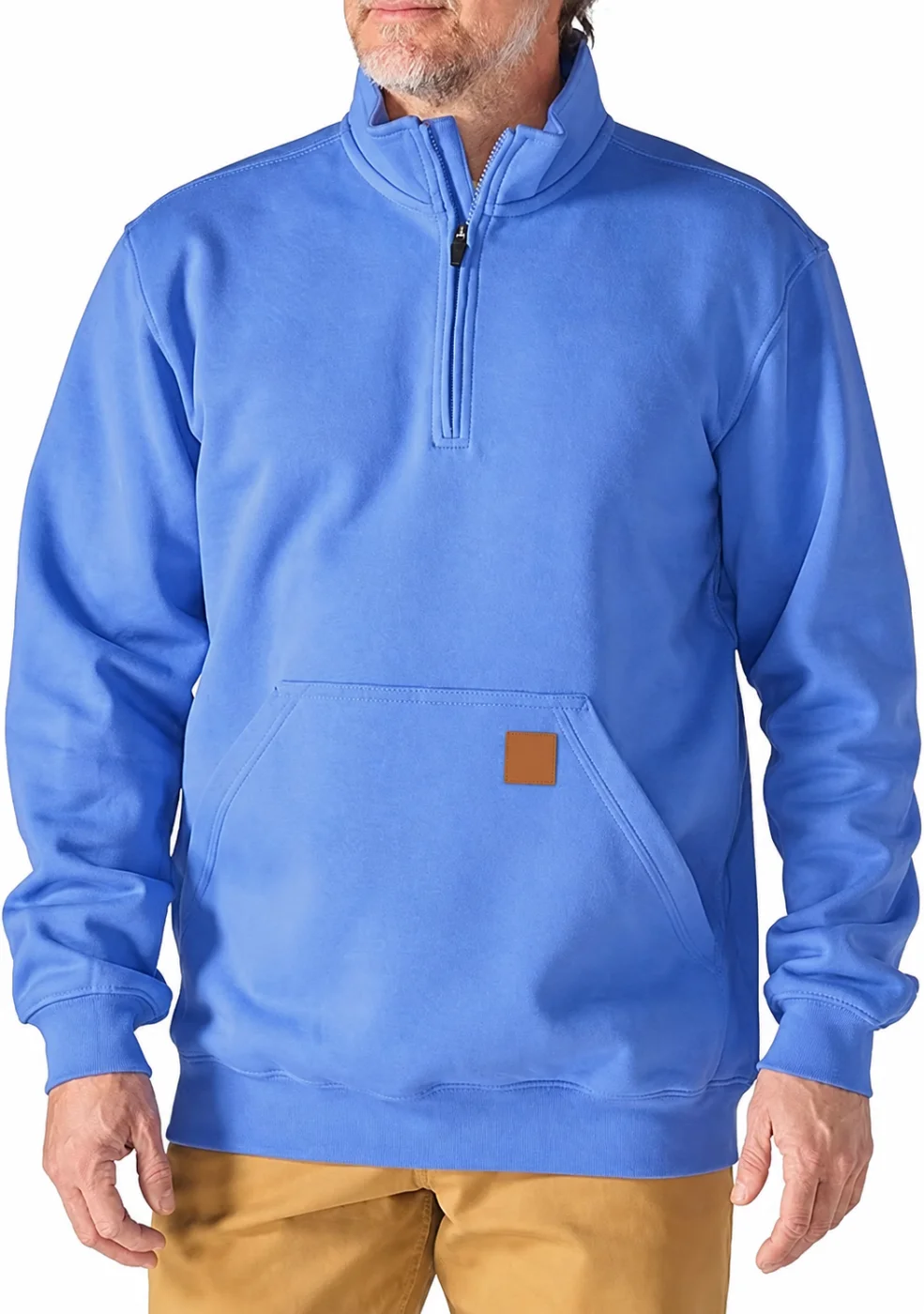 Men's Mock-Neck Quarter-Zip Sweatshirt