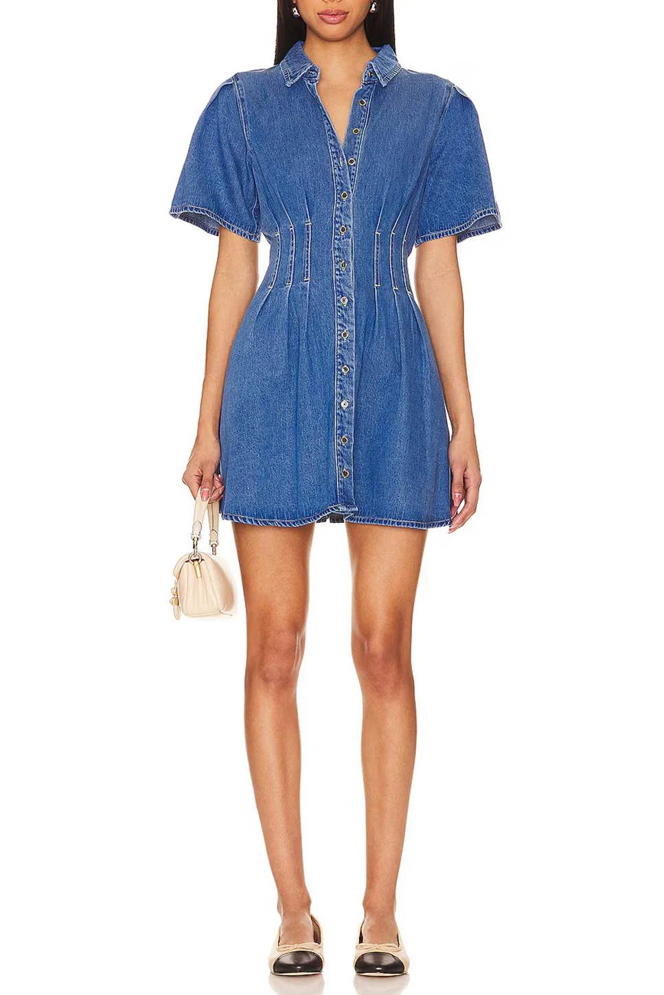 Denim Dress With Pockets