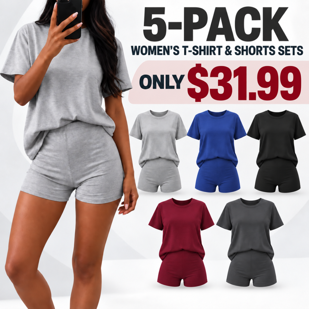 Women’s Two Piece Shorts Lounge Set（X5）